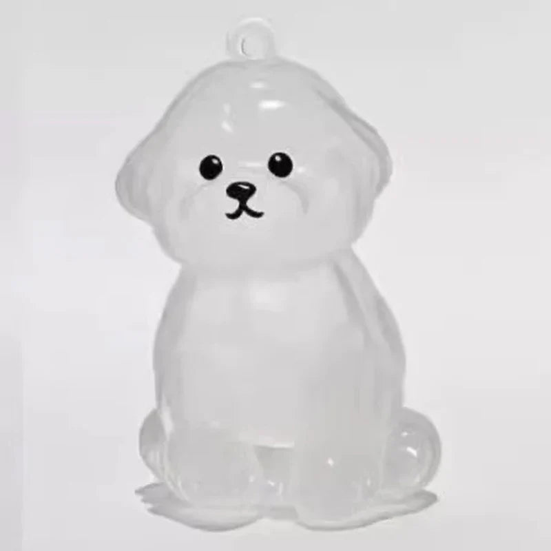 Clear Puppy Hair Memorial Keepsake Capsule | Pet Fur Container DIY Pendant Keychain A1