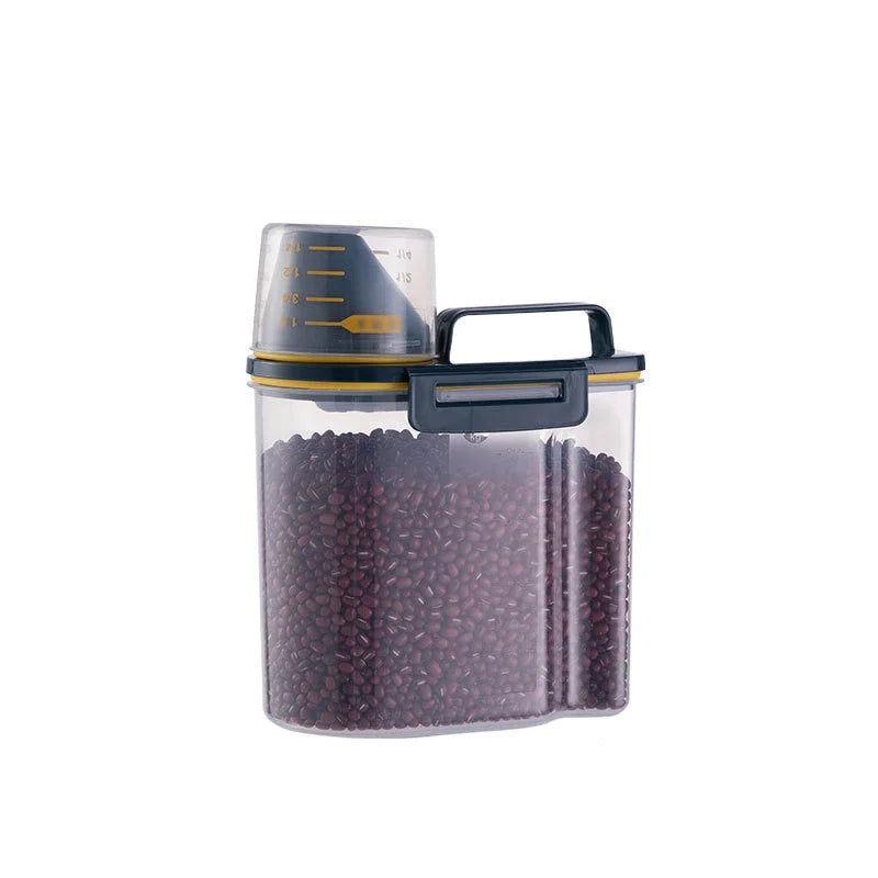 Large Capacity Airtight Pet Food Storage Container - Durable, Easy-Clean, Non-Slip for Dogs and Cats