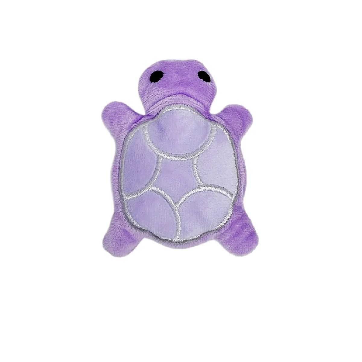 Plush Turtle Dog Toy for Puppies - Teething Chew Toy, Bite-Resistant Fleece for Dental Health & Interactive Play purple