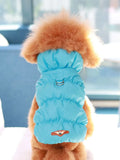 Dog Jacket For Autumn/Winter, Pet Coat, 3-Layer Thick Warm Outerwear, Suitable For Small To Medium Dogs Like Poodle, Teddy, York Navy Blue