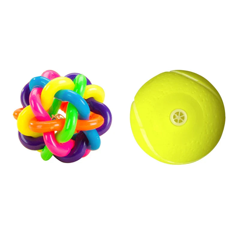 1-Pack Squeaky Dog Ball Toy 6 cm (2.36 in) Rubber Chew Toy for Small Dogs and Puppies Ball Set 3 1pcs random color China Mainland