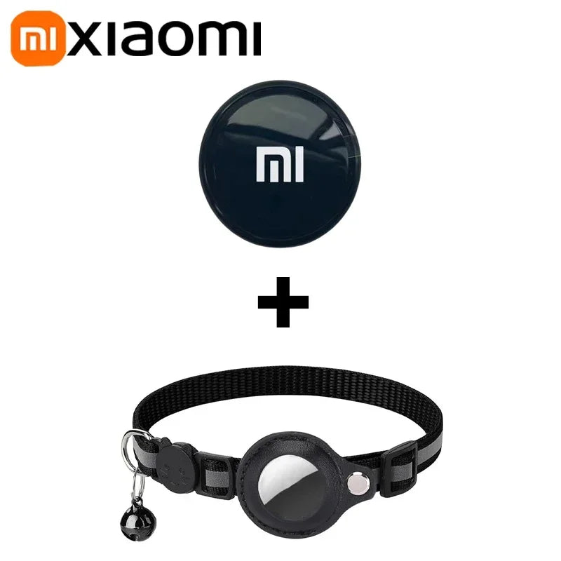 Xiaomi Mini Gps Tracker System FindMy App Air Tag Smart Bluetooth Locator Child Finder Bag Anti-Loss Pet Collar with Tracker NEW Black For Pet