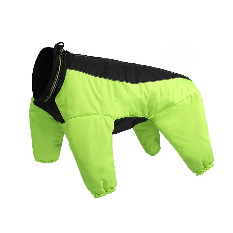 True love reversible winter coat for pet,warm clothes for dog,waterproof,reflective,for walking,hiking,running,TLG2271 Neon yellow
