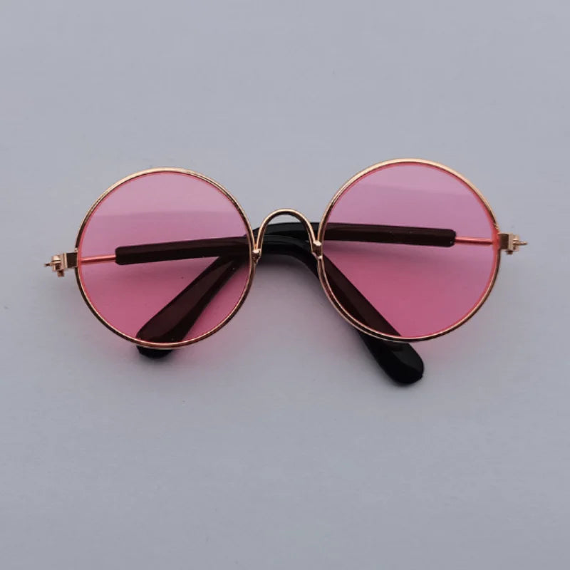 Non-Slip Pet Sunglasses for Cats and Small Dogs, Cute Cat Glasses Cosplay Photo Props Style 9 M