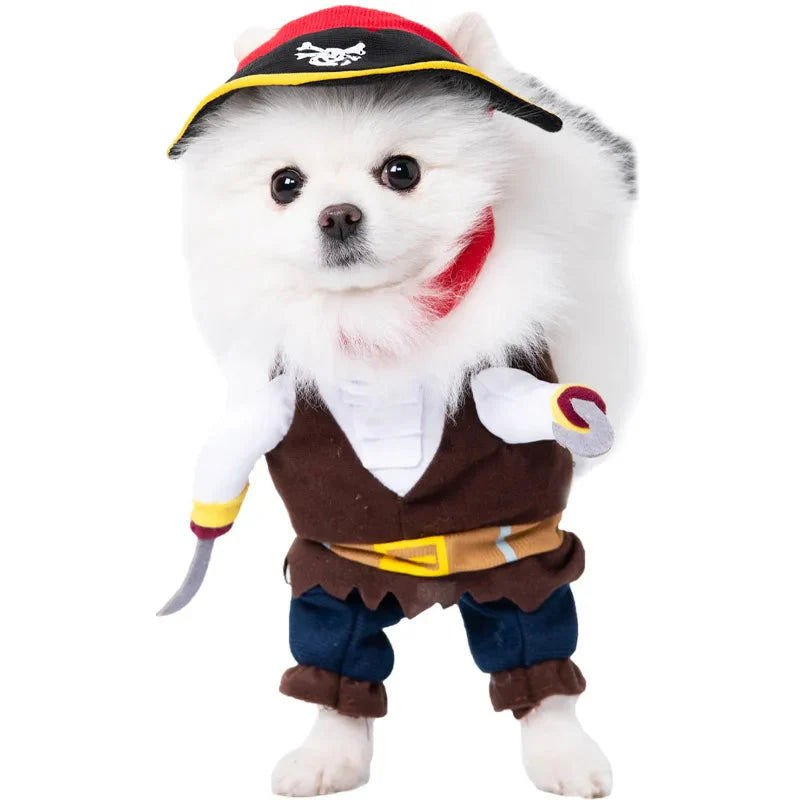 Halloween Dagger Pet Costume - Funny Knife-Holding Dog & Cat Standing Dress for Festival Dress-Up 6