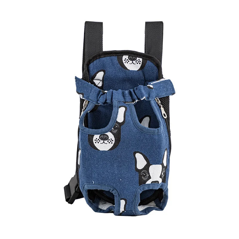 Breathable Camouflage Mesh Dog Carrier Backpack — Adjustable Pet Backpack for Small Dogs up to 22 lb (10 kg) Dog Canvas