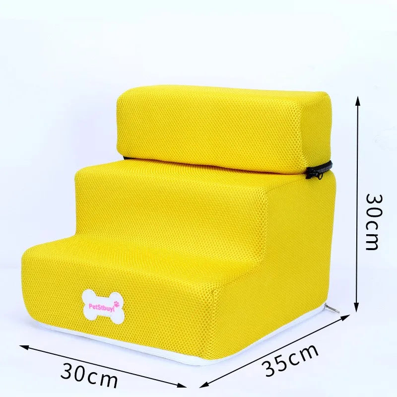 3-Step Pet Stairs for Small Dogs and Cats - Removable Washable Non-Slip Ramp Ladder three floors 10 China Mainland