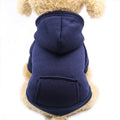 Pet Dog Clothes For Small Dogs Clothing Warm Clothing for Dogs Coat Puppy Outfit Pet Clothes for Large Dog Hoodies Chihuahua Dark Blue