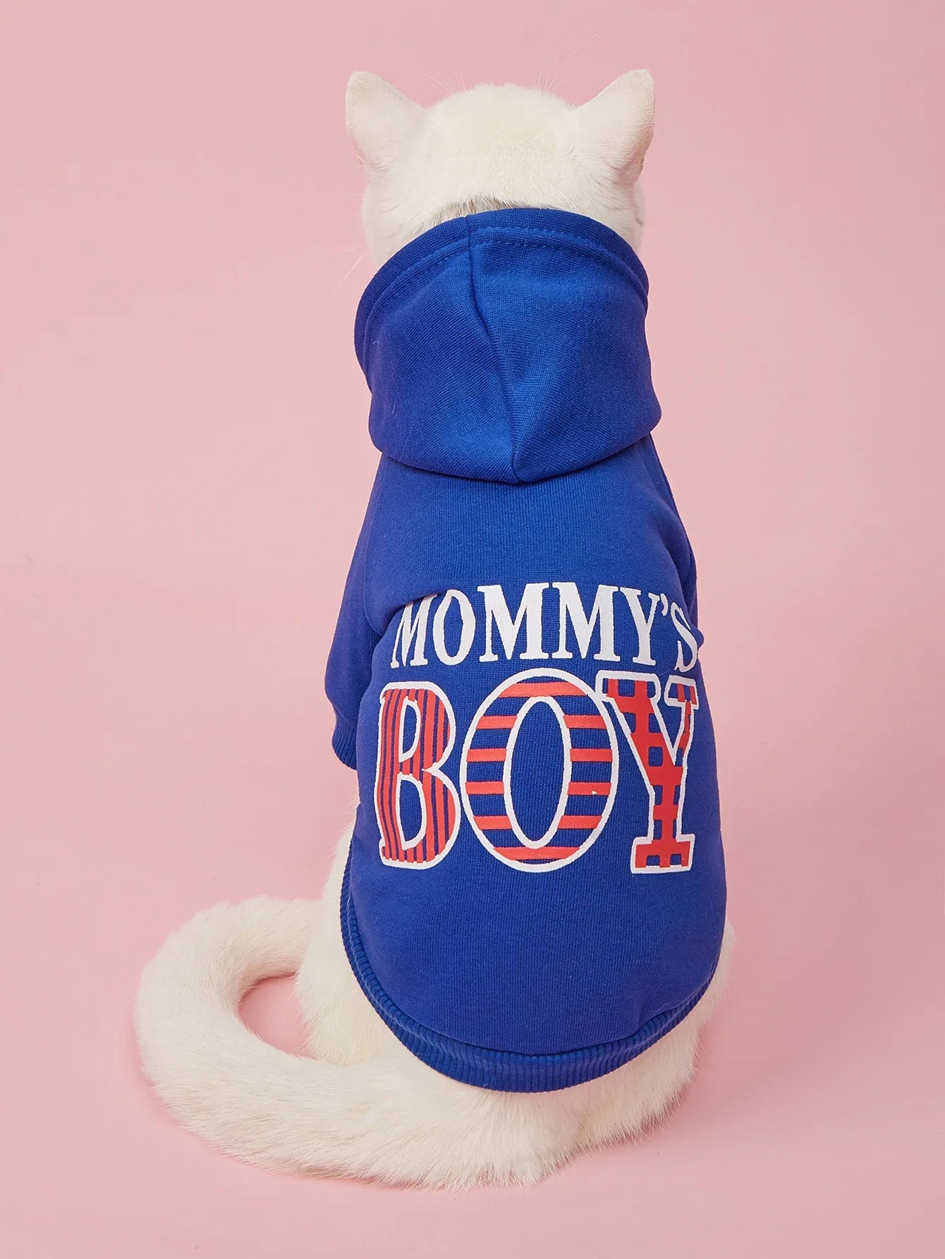 Pet Clothes for Dog Cat Puppy Hoodies Coat MOMMY'S BOY Sweatshirt Dog Outfits for Small Medium Dog Cat