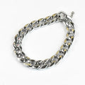Gold Plastic Plated Collars for Dogs Electroplated Dog Chain for Pitbull Fashion Jewelry Dog Accessories for French Bulldog SR