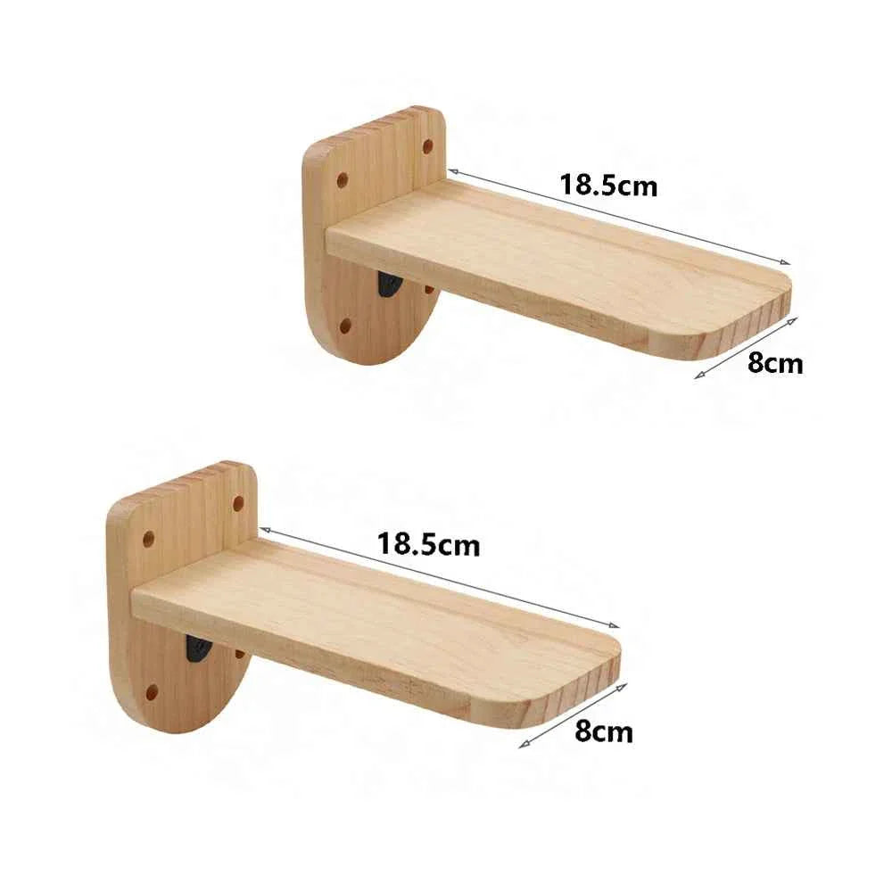 Wall-Mounted Cat Climbing Rope – Solid Wood Pedals & Sisal Scratch Training Toy for Indoor Cats cat pedal 2