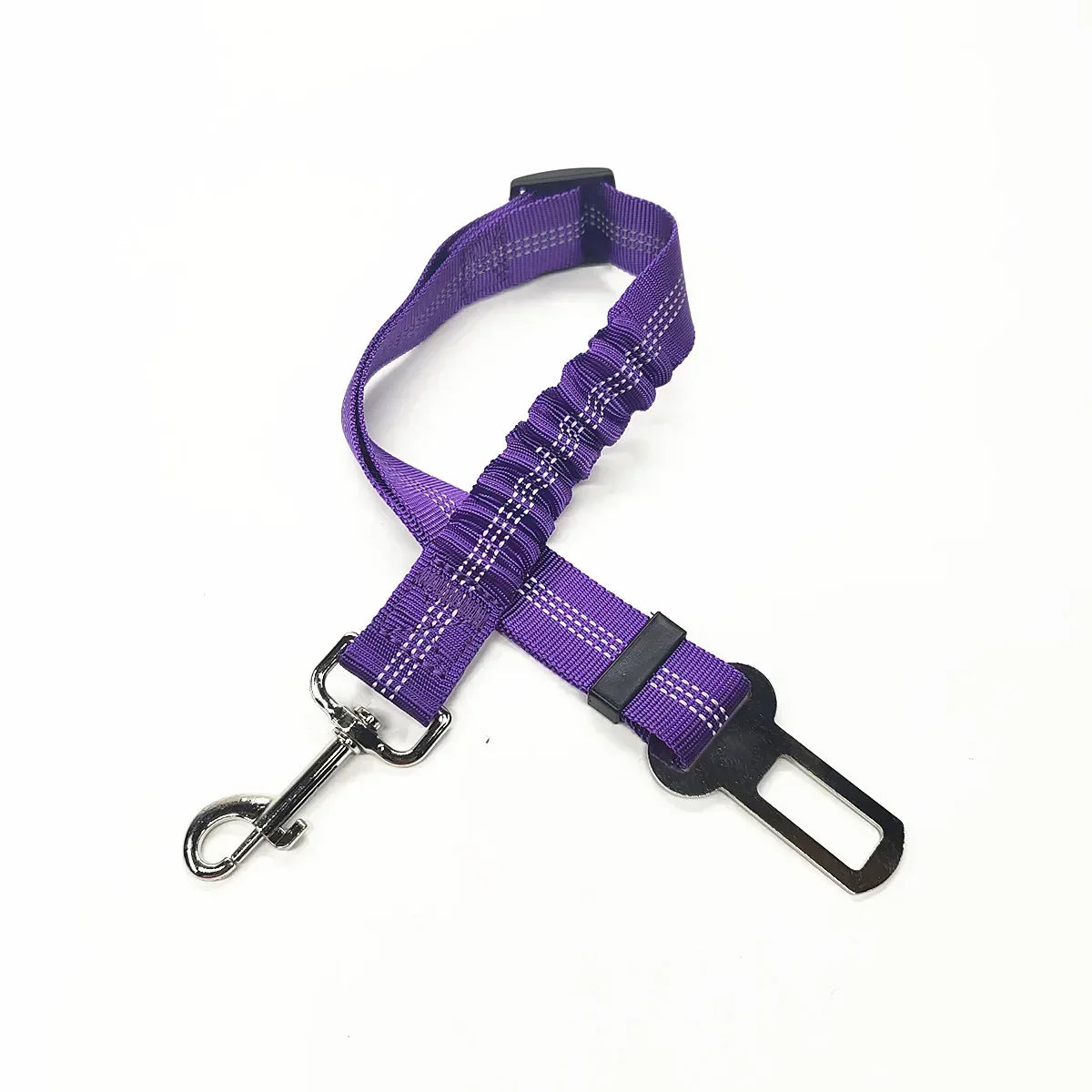 Dog Seat Belt | Quick Release Pet Safety Belt for Car Travel 46-Purple
