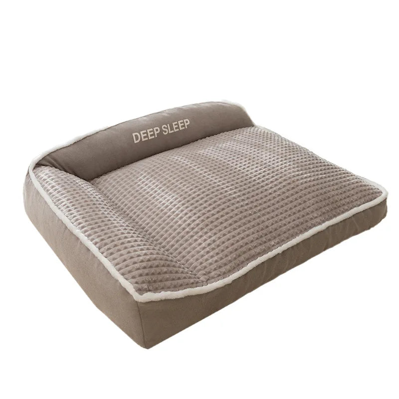 Plush Non-Slip Pet Bed - Winter Warm Removable Washable Dog & Cat Kennel Cushion 2