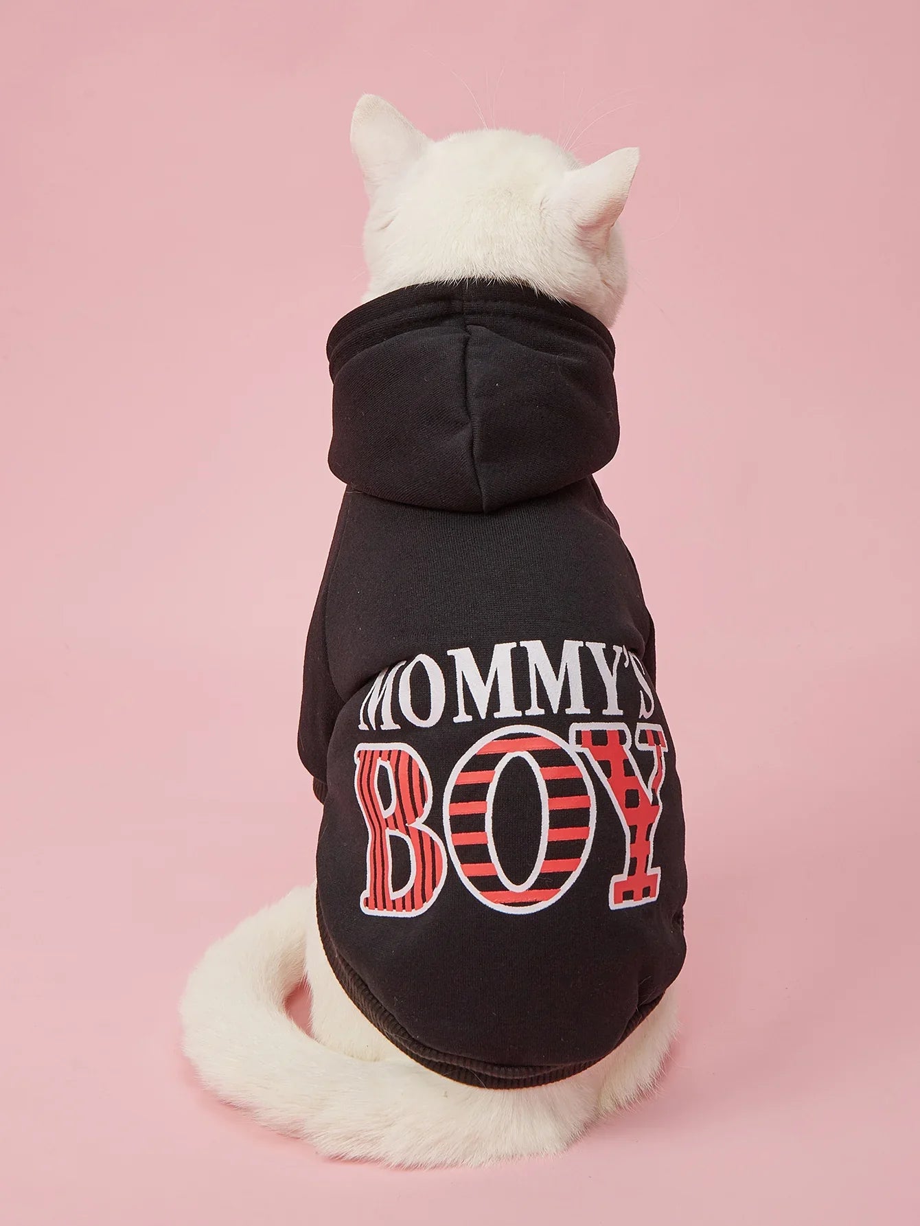 Pet Clothes for Dog Cat Puppy Hoodies Coat MOMMY'S BOY Sweatshirt Dog Outfits for Small Medium Dog Cat