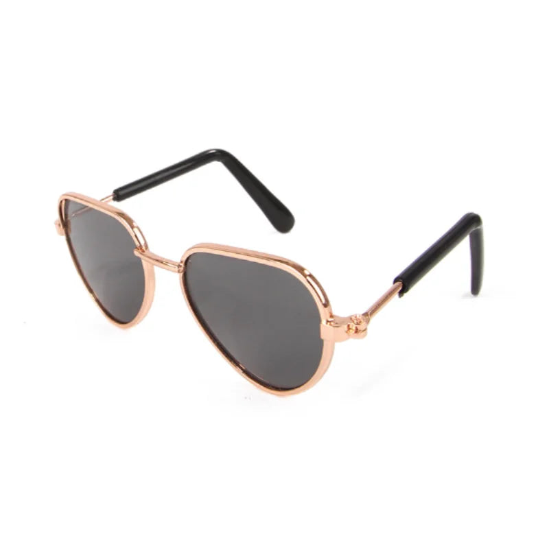 Non-Slip Pet Sunglasses for Cats and Small Dogs, Cute Cat Glasses Cosplay Photo Props Style 1 M