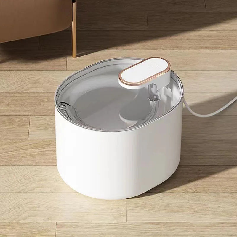 Cat Dog water dispenser cats drink water not wet mouth automatic circulation filter flow plug-in pet supplies White