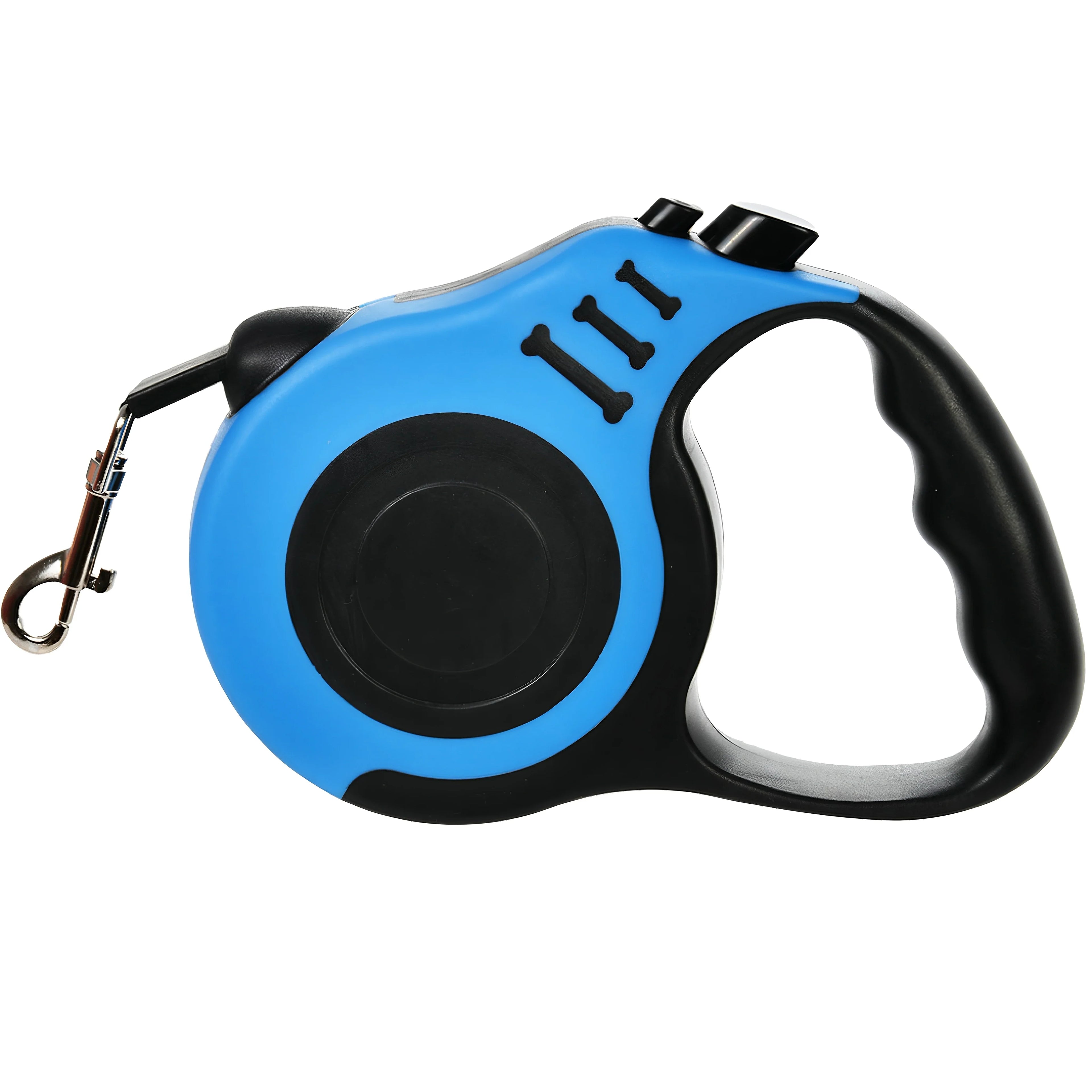 Retractable Dog Leash 3m (10ft) / 5m (16ft) Nylon Quick-Release Leash for Small to Large Dogs — Walking, Hiking & Travel Blue China Mainland