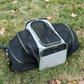 Foldable Mesh Pet Carrier – Expandable Soft-Sided Travel Carrier for Cats & Small Dogs, Breathable Handheld Tote