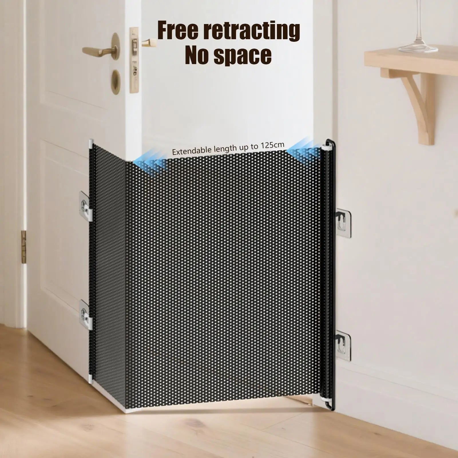Pet Dog Gate Network Fence Stairs Folding Breathable Mesh Enclosure Dog Fence Safety Barrier Pet Thanksgiving Day Gift