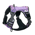 Military Tactical Dog Harness No Pull Large Reflective Straps Durable Vest with Control Handle PURPLE