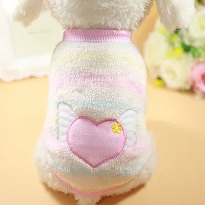 Cartoon Fleece Pet Sweater – Winter Warm Dog & Cat Coat (XXS-XL) United States Angel Heart