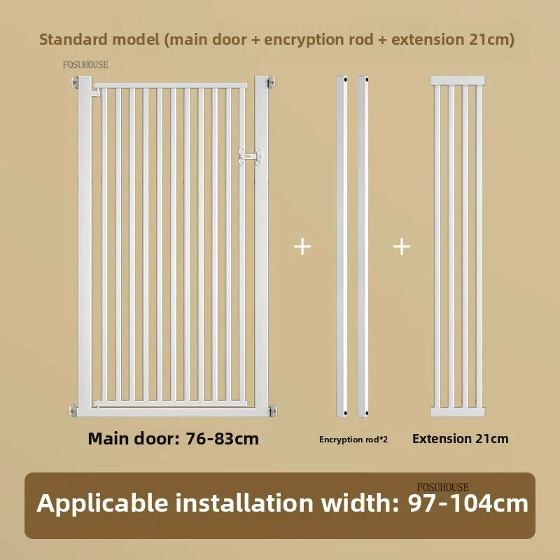 Free Punch Pet Fence Dog Fences Isolation Door Anti-Cat Door Fence Indoor Special Encryption Dog Safety Corral for Pet Products W97-104CM
