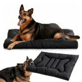 Chew Proof Anti Dog Bed For Medium Large Dogs Waterproof Washable Durable Dog Crate Pad Non Slip Sturdy Kennel Sleeping Pet Mat Black (GW-59)
