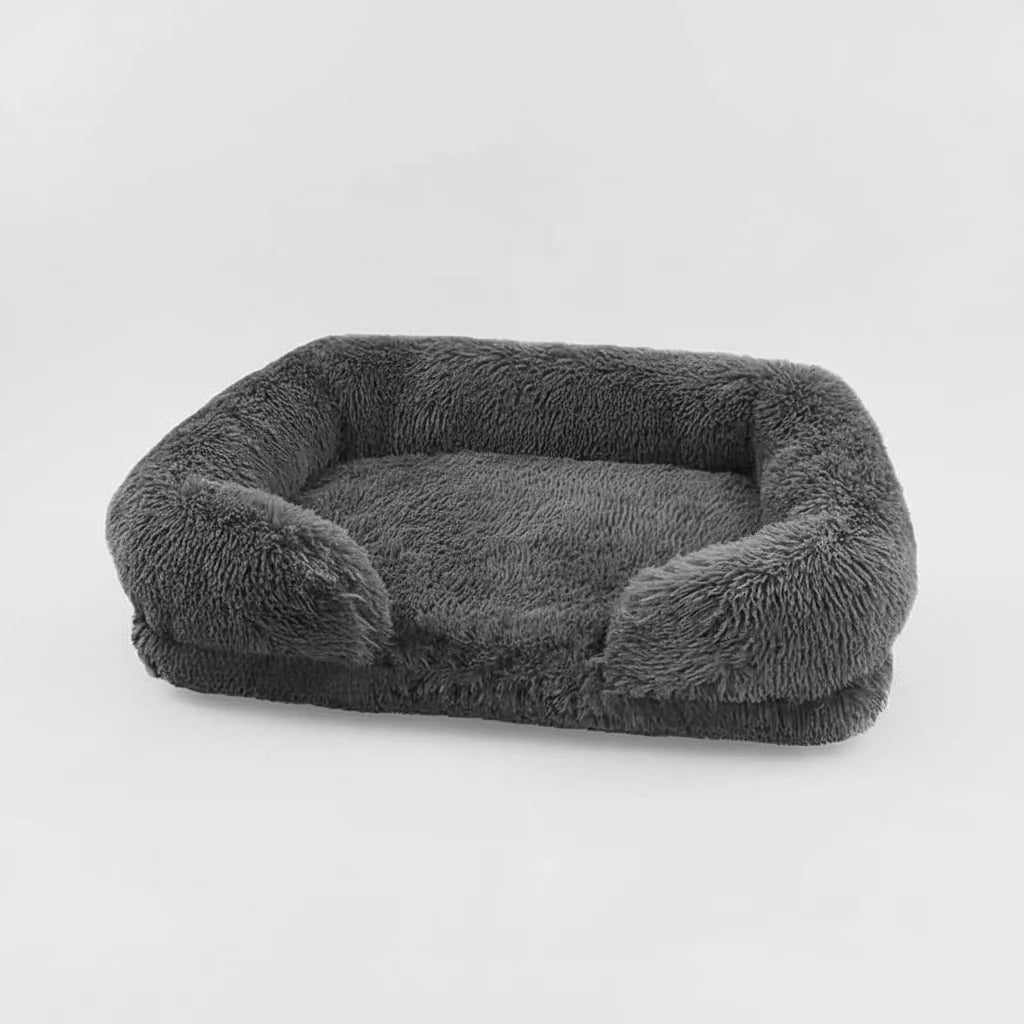 Orthopedic Dog Bed for Large Dogs – Thick Egg Crate Foam with Washable Cover Dark grey