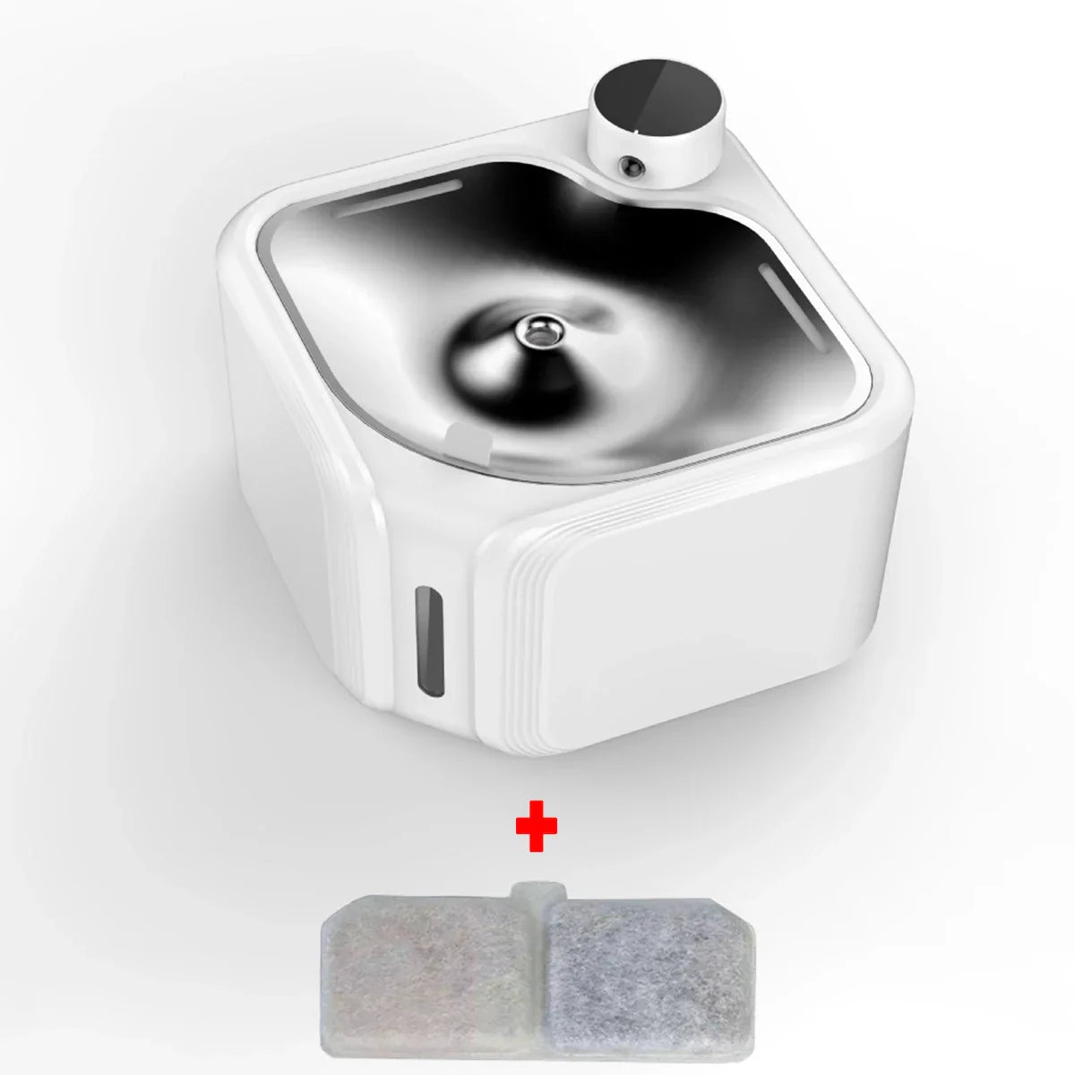 Wireless Automatic Cat Water Fountain 3600mAh 2800ML Pet Water Dispenser For Dog Cat Infrared Sensor Smart Pet Drinkier Fountain White
