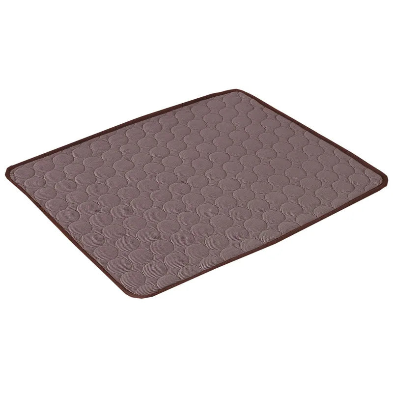Dog Cooling Mat Summer Pet Cold Bed Extra Large For Small Big Dogs Pet Accessories Cat Durable Blanket Sofa Cat Ice Pad Blanket Coffee