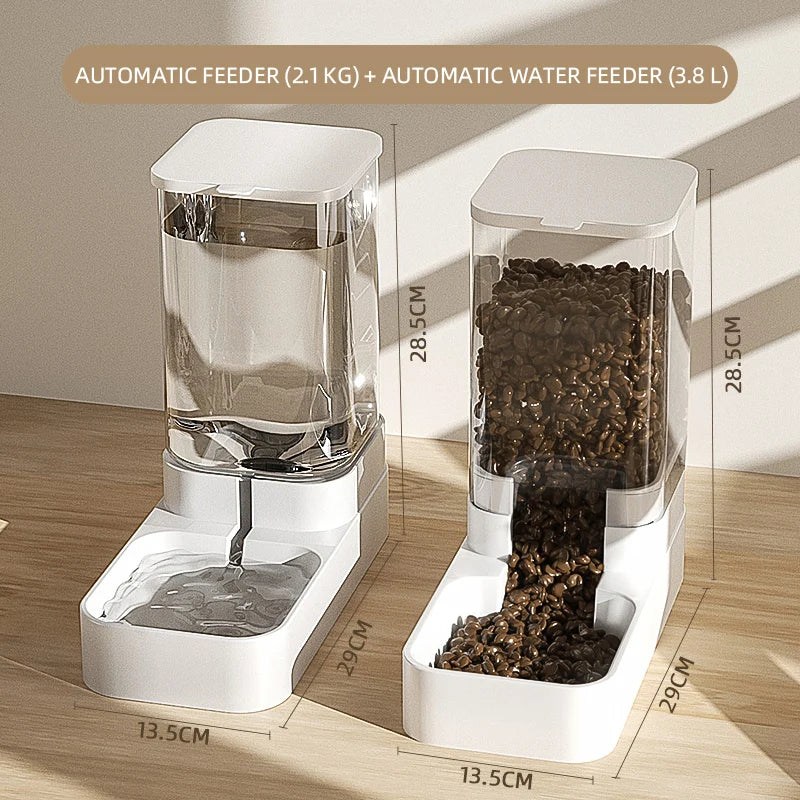 Pet Feeder & Drinker for Dogs - 200g Plastic Food Dispenser (PP+PE) Feeder and Drinker