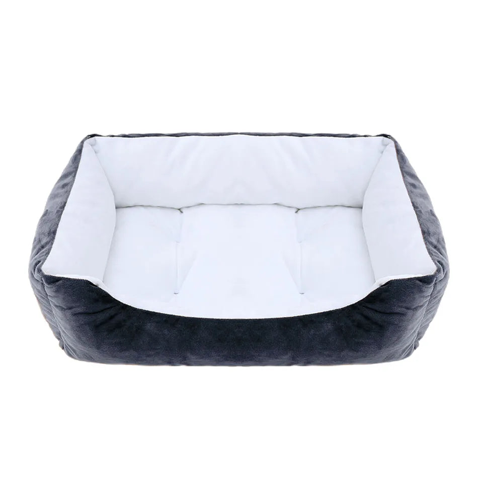 Plush Square Pet Bed for Dogs & Cats, Calming Kennel Sofa Cushion in Multiple Sizes (XS-XXL) cat dog bed 16