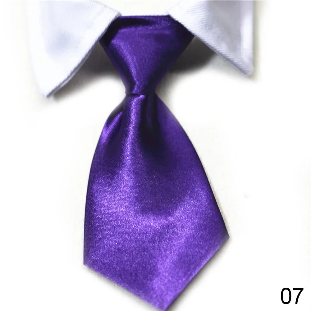 Pet Bow Tie Collar Tuxedo - Formal Necktie for Dogs & Cats, Small & Medium (32cm/12.6in, 40cm/15.75in) - 12 Colors 7
