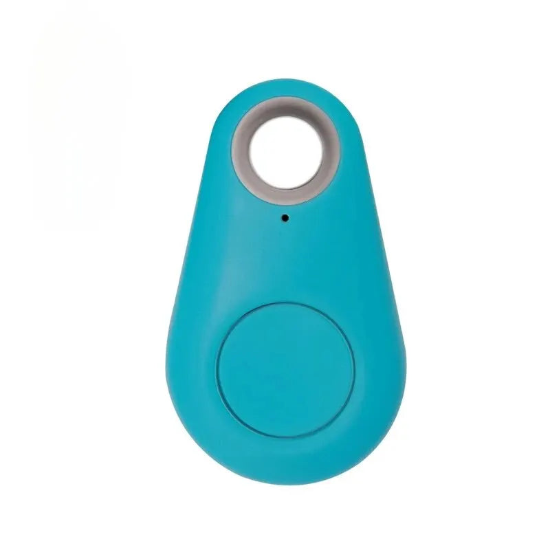 Mini Dog GPS Bluetooth 5.0 Tracker Anti-Lost Device Round Anti-Lost Device Pet Kids Bag Wallet Tracking Smart Finder Locator Blue