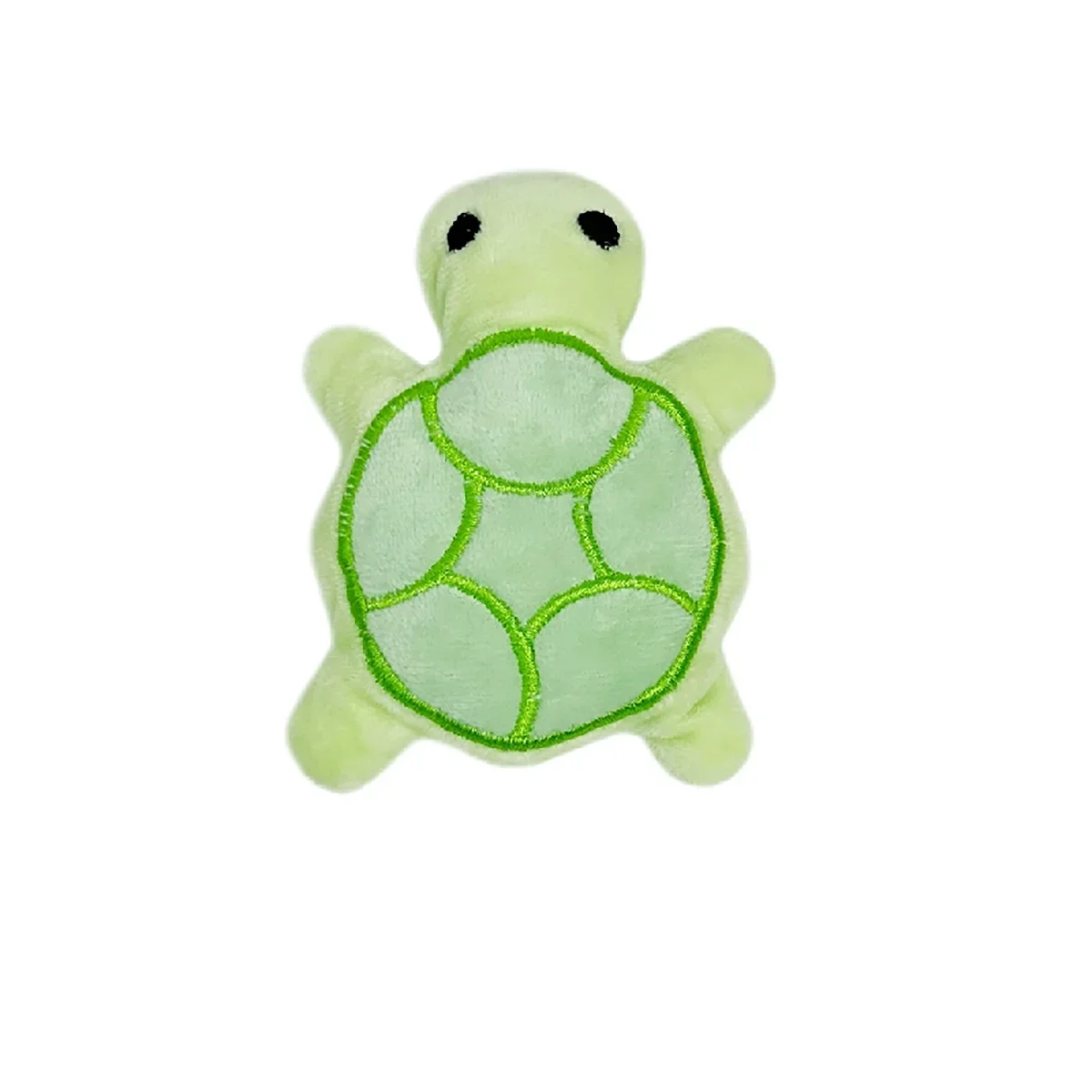 Plush Turtle Dog Toy for Puppies - Teething Chew Toy, Bite-Resistant Fleece for Dental Health & Interactive Play green