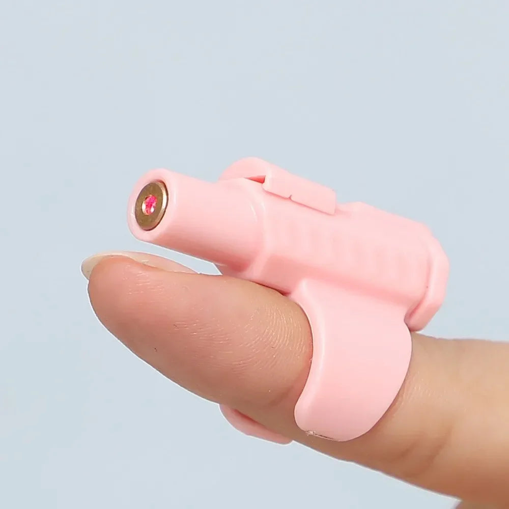 Noverlly Portable Mini Laser Cat Toy - Finger Sleeve Design for Interactive Play and Endless Fun Pink