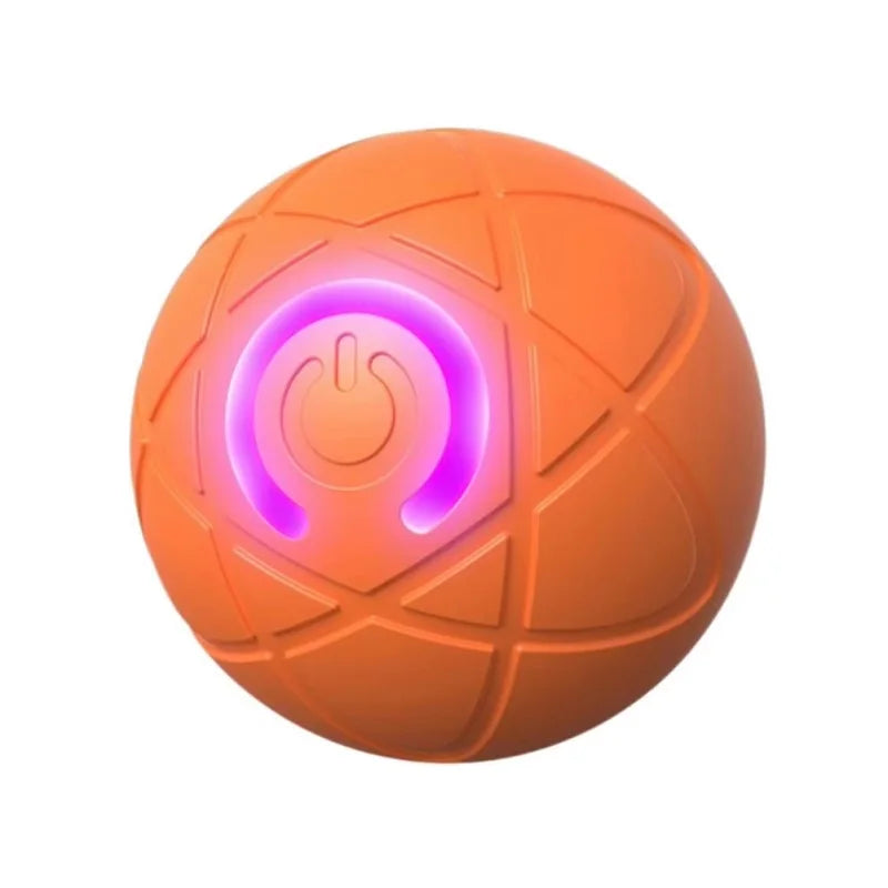 Interactive LED Smart Dog Toy Ball - Rechargeable Motion-Sensing Play Ball for Small & Medium Dogs and Cats Orange
