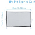Pet Dog Barrier Fences With 6pcs Hook Pet Isolated Network Stairs Gate New Folding Breathable Mesh Playpen For Dog Safety Fence style 1