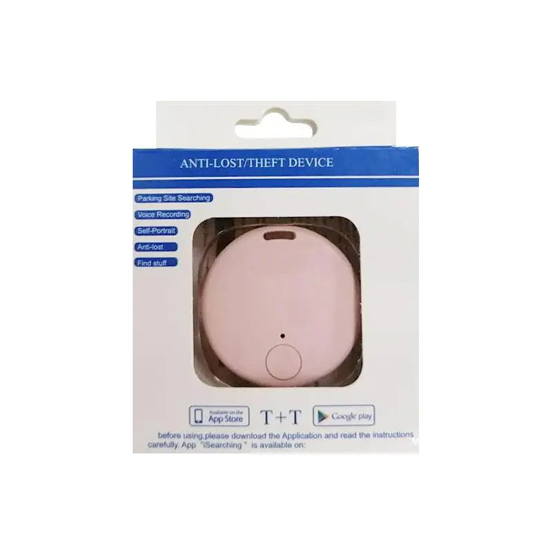 Xiaomi Mini GPS Tracker Bluetooth 5.0 Anti-Lost Device Pet Kids Bag Wallet Tracking IOS Android Smart Finder Locator Accessory Light Pink with box