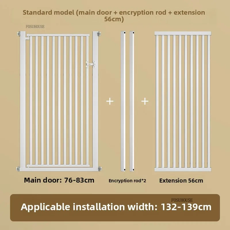 Free Punch Pet Fence Dog Fences Isolation Door Anti-Cat Door Fence Indoor Special Encryption Dog Safety Corral for Pet Products W132-139CM