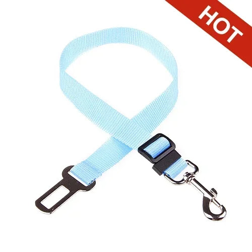 Dog Seat Belt | Quick Release Pet Safety Belt for Car Travel SKY BLUE