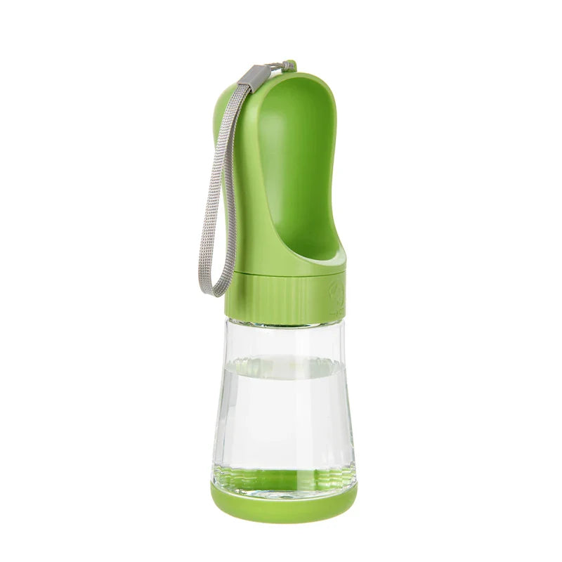 Portable 2-in-1 Dog Water Bottle with Food Container – Travel Pet Water Dispenser for Small to Large Dogs & Cats Green 330ML Water China Mainland