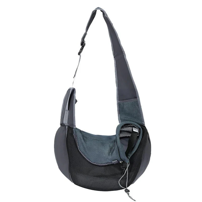 Crossbody Pet Carrier Sling Backpack – Breathable Thickened Nylon for Small Dogs & Cats black