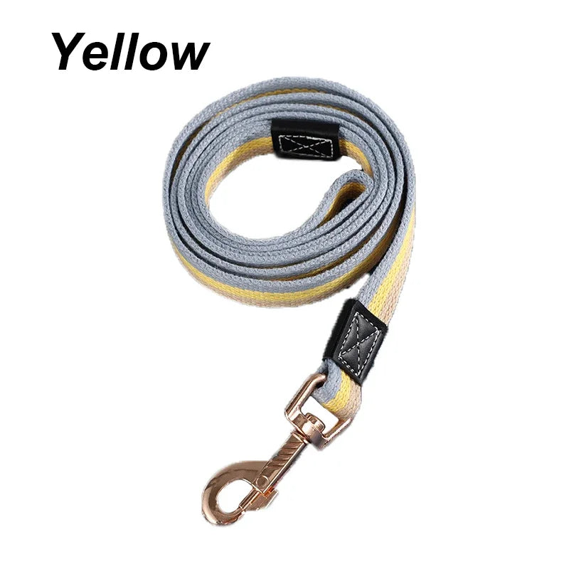 1/2PCS Pet Canvas Leash Leash Leash Dog Walking Leash Dog Chain Dog Leash Dog Leash Dog Training Leash Yellow-1PCS