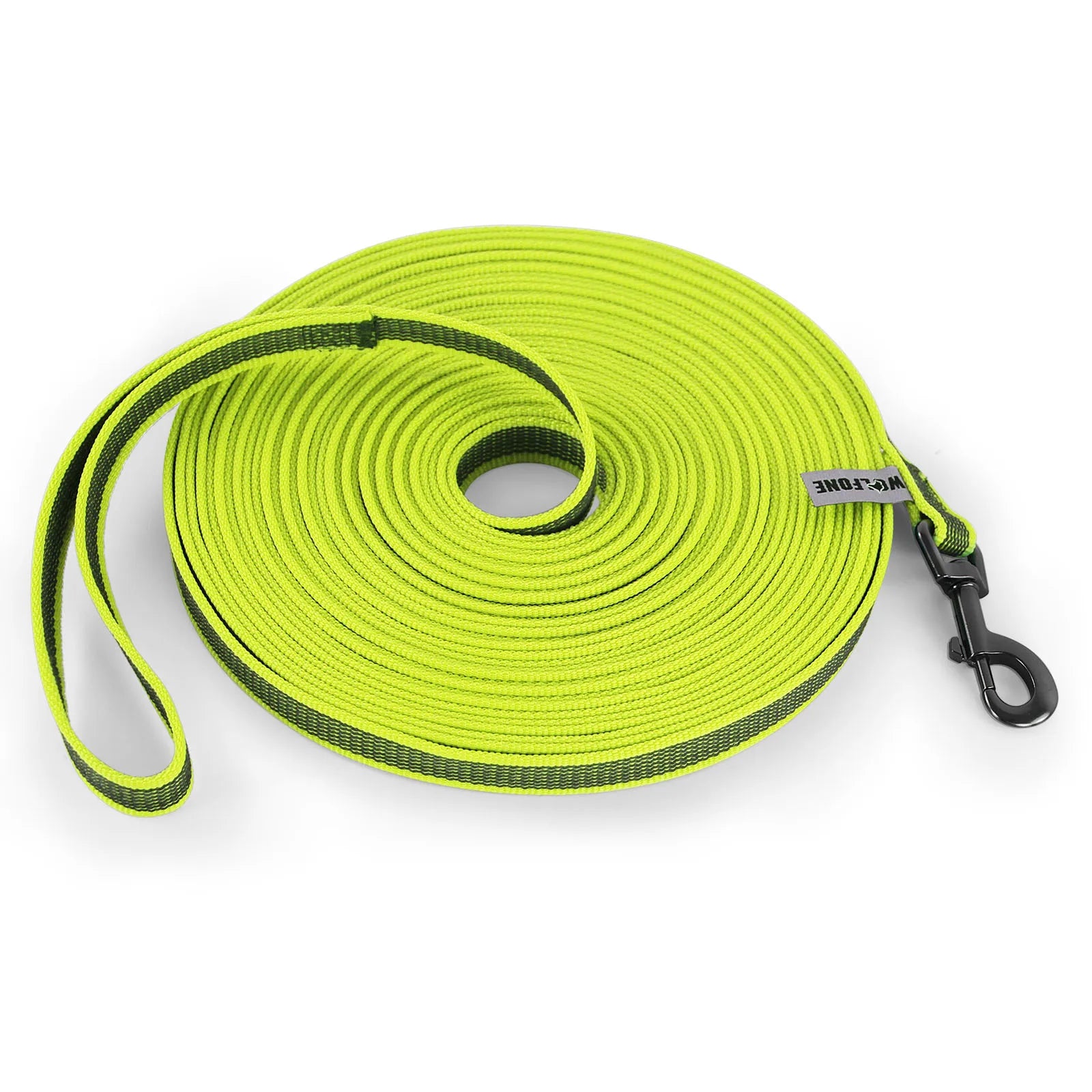 Adjustable Long Dog Leash – 1.5m/2m/3m/5m/10m/15m (4.9–49.2 ft) Lightweight Fiber Training Lead with Buckle, Personalized LS yellow