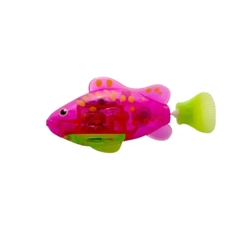 Cat Toy LED Inductive Interactive Swimming Robot Fish Toys Glowing Electric Fishs Stimulate Kitten Hunting Instinct Pet Products Fish C