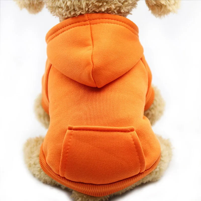 Pet Dog Clothes For Small Dogs Clothing Warm Clothing for Dogs Coat Puppy Outfit Pet Clothes for Large Dog Hoodies Chihuahua 45 Orange