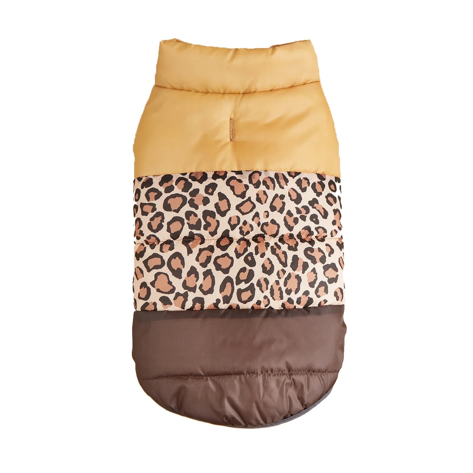 Winter Pet Coat Clothes for Dogs Winter Clothing Warm Dog Clothes for Small Dogs Christmas Big Dog Coat Winter Clothes Chihuahua Leopard Coffee