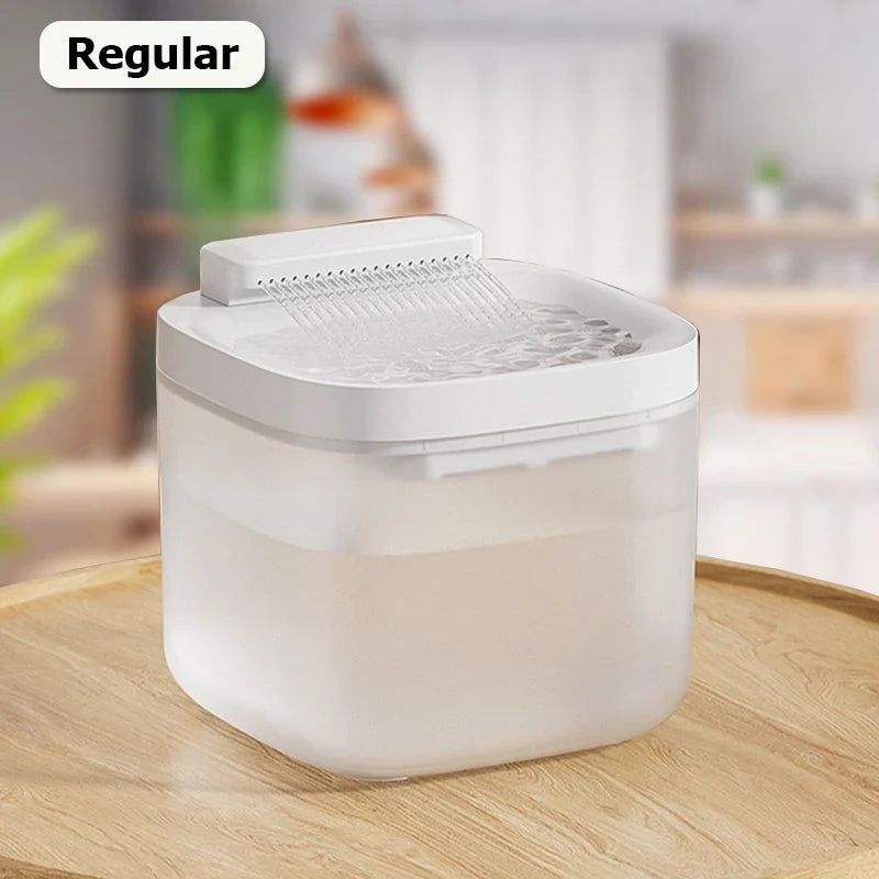 3L USB Pet Water Fountain with Pump & Filter Anti-Dry Burning Cat Water Dispenser Auto Recirculating Pet Water Flow Drinker White Regular 3L
