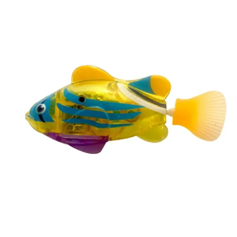 Cat Toy LED Inductive Interactive Swimming Robot Fish Toys Glowing Electric Fishs Stimulate Kitten Hunting Instinct Pet Products Fish D